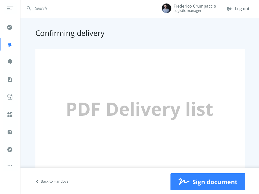 Confirm delivery